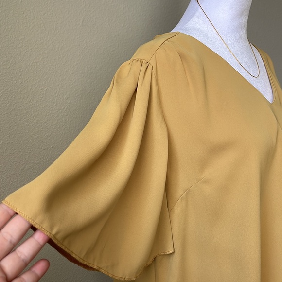 Mustard Office Approved Blouse - Picture 4 of 12